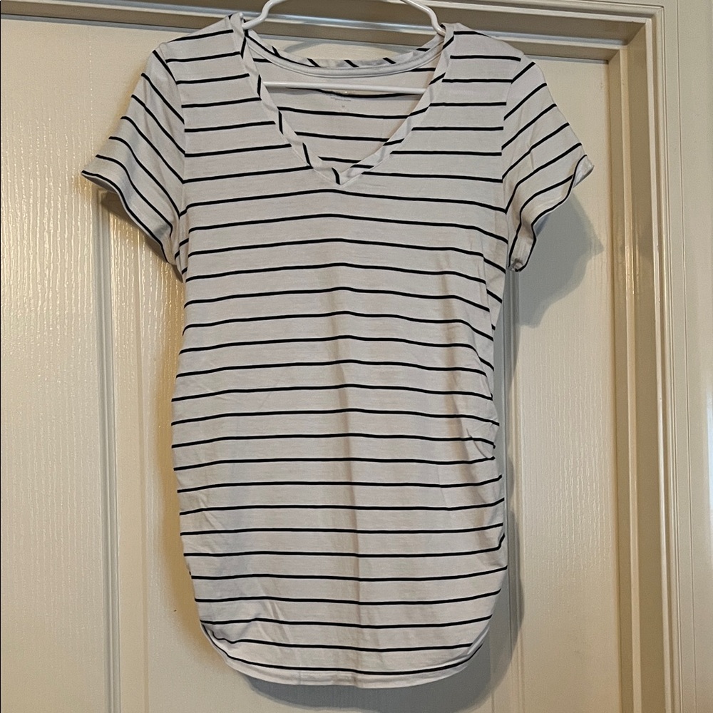 Striped maternity top